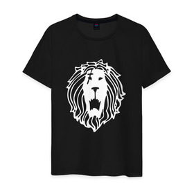 Мужская футболка хлопок с принтом Lion в Петрозаводске, 100% хлопок | прямой крой, круглый вырез горловины, длина до линии бедер, слегка спущенное плечо. | anime | nanatsu no taizai | seven deadly sins | аниме