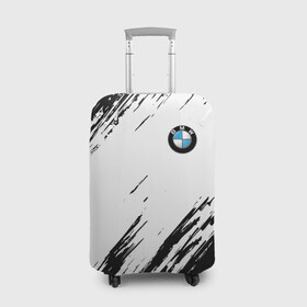 Чехол для чемодана 3D с принтом BMW SPORT в Петрозаводске, 86% полиэфир, 14% спандекс | двустороннее нанесение принта, прорези для ручек и колес | bmw | bmw motorsport | bmw performance | carbon | m | motorsport | performance | sport | бмв | карбон | моторспорт | спорт