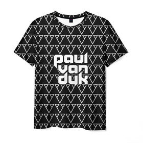 Мужская футболка 3D с принтом Paul Van Dyk в Петрозаводске, 100% полиэфир | прямой крой, круглый вырез горловины, длина до линии бедер | paul van dyk | ван | дайк | дук | дюк | маттиас пауль | паул | пауль | пол