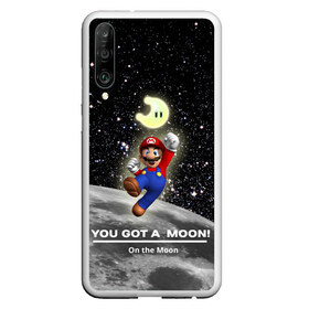 Чехол для Honor P30 с принтом You got a moon в Петрозаводске, Силикон | Область печати: задняя сторона чехла, без боковых панелей | Тематика изображения на принте: 