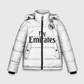 Зимняя куртка для мальчиков 3D с принтом Реал Мадрид Форма Новая 18 19 в Петрозаводске, ткань верха — 100% полиэстер; подклад — 100% полиэстер, утеплитель — 100% полиэстер | длина ниже бедра, удлиненная спинка, воротник стойка и отстегивающийся капюшон. Есть боковые карманы с листочкой на кнопках, утяжки по низу изделия и внутренний карман на молнии. 

Предусмотрены светоотражающий принт на спинке, радужный светоотражающий элемент на пуллере молнии и на резинке для утяжки | Тематика изображения на принте: 2019 | cristiano | isco | madrid | real | иско | мадрид | реал | сливочные | форма | футбольная
