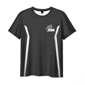 Мужская футболка 3D с принтом JDM SPORT в Петрозаводске, 100% полиэфир | прямой крой, круглый вырез горловины, длина до линии бедер | jdm | racing | машины | тюнинг