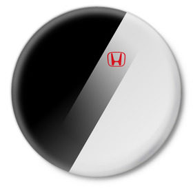 Значок с принтом HONDA ELITE в Петрозаводске,  металл | круглая форма, металлическая застежка в виде булавки | honda | марка | машины | хонда