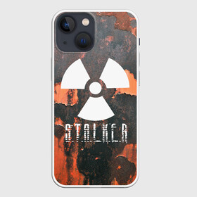 Чехол для iPhone 13 mini с принтом Сталкер в Петрозаводске,  |  | 35mm | s.t.a.l.k.e.r. | snork | stalker | арт | игра | мутант | пейзаж | припять | снорк | сталкер | трактор | чернобыль
