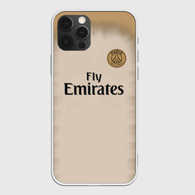 Чехол для iPhone 12 Pro с принтом PSG Форма Новая Away 18/19 в Петрозаводске, силикон | область печати: задняя сторона чехла, без боковых панелей | Тематика изображения на принте: 2019 | fcb | paris saint germain | psg | псж | форма | футбольная