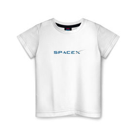 Детская футболка хлопок с принтом SpaceX в Петрозаводске, 100% хлопок | круглый вырез горловины, полуприлегающий силуэт, длина до линии бедер | 9 | bfr | elon musk | falcon | heavy | день космонавтики | илон маск | космические путешествия | космос | наука | ракета | ракетоноситель | реактивная тяга | фалькон