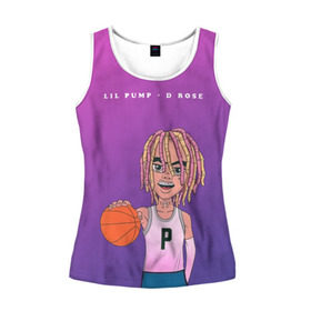 Женская майка 3D с принтом Lil Pump D Rose в Петрозаводске, 100% полиэстер | круглая горловина, прямой силуэт, длина до линии бедра | hip hop | hiphop | lil pump | mc | rap | газзи гарсия | зачитал | клауд | клауд рэп | лил памп | лили | мс | памп | реп | репер | речитатив | рэп | рэпер | трэп | хип | хип хоп | хипхоп | хоп