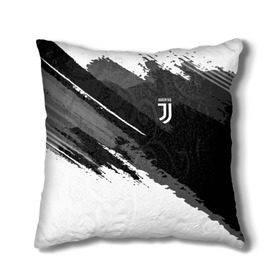 Подушка 3D с принтом FC Juventus Original 2018 в Петрозаводске, наволочка – 100% полиэстер, наполнитель – холлофайбер (легкий наполнитель, не вызывает аллергию). | состоит из подушки и наволочки. Наволочка на молнии, легко снимается для стирки | football | soccer | ювентус