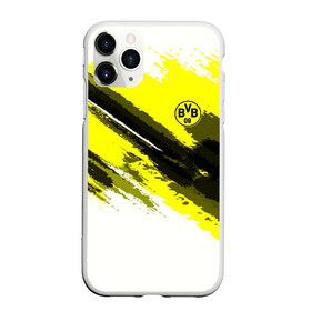 Чехол для iPhone 11 Pro матовый с принтом FC Borussia Original 2018 в Петрозаводске, Силикон |  | football | soccer | боруссия