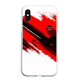 Чехол для iPhone XS Max матовый с принтом FC Arsenal Original 2018 в Петрозаводске, Силикон | Область печати: задняя сторона чехла, без боковых панелей | Тематика изображения на принте: football | soccer