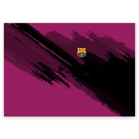 Поздравительная открытка с принтом Barcelona sport в Петрозаводске, 100% бумага | плотность бумаги 280 г/м2, матовая, на обратной стороне линовка и место для марки
 | football | soccer | барселона