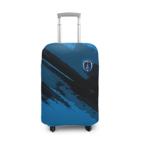 Чехол для чемодана 3D с принтом FC Paris Sport в Петрозаводске, 86% полиэфир, 14% спандекс | двустороннее нанесение принта, прорези для ручек и колес | 
