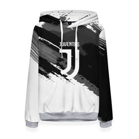 Женская толстовка 3D с принтом JUVENTUS SPORT STYLE в Петрозаводске, 100% полиэстер  | двухслойный капюшон со шнурком для регулировки, мягкие манжеты на рукавах и по низу толстовки, спереди карман-кенгуру с мягким внутренним слоем. | Тематика изображения на принте: football | soccer | ювентус