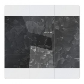 Магнитный плакат 3Х3 с принтом AMG SPORT в Петрозаводске, Полимерный материал с магнитным слоем | 9 деталей размером 9*9 см | Тематика изображения на принте: amg | амг | марка | машины
