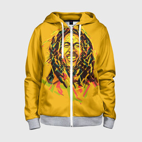 Детская толстовка 3D на молнии с принтом bob marley в Петрозаводске, 100% полиэстер |  манжеты и пояс оформлены широкой мягкой резинкой, двухслойный капюшон со шнурком для регулировки, спереди карманы и застежка-молния
 | Тематика изображения на принте: гитарист | марли | музыкант | неста | регги | роберт