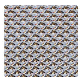 Магнитный плакат 3Х3 с принтом Ежики в Петрозаводске, Полимерный материал с магнитным слоем | 9 деталей размером 9*9 см | еж | ежик | колючий | паттерн
