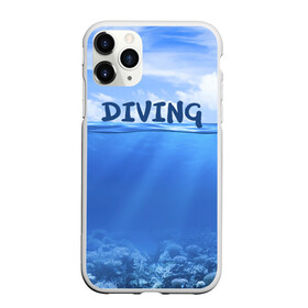 Чехол для iPhone 11 Pro Max матовый с принтом Дайвинг в Петрозаводске, Силикон |  | coral reef | diver | diving | underwater | вода | водолаз | волна | дайвер | коралловые рифы | море | ныряние | океан | подводный мир