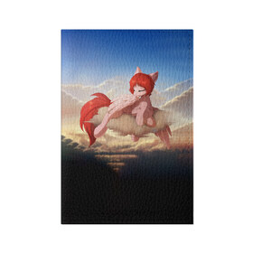 Обложка для паспорта матовая кожа с принтом Red в Петрозаводске, натуральная матовая кожа | размер 19,3 х 13,7 см; прозрачные пластиковые крепления | my little pony | дружба | мой маленький пони