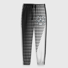 Мужские брюки 3D с принтом MERCEDES BENZ SPORT в Петрозаводске, 100% полиэстер | манжеты по низу, эластичный пояс регулируется шнурком, по бокам два кармана без застежек, внутренняя часть кармана из мелкой сетки | 
