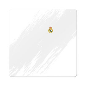 Магнит виниловый Квадрат с принтом Real Madrid 2018 Original в Петрозаводске, полимерный материал с магнитным слоем | размер 9*9 см, закругленные углы | emirates | fc | real madrid | абстракция | реал мадрид | футбол | футбольный клуб | эмблема