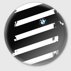 Значок с принтом BMW SPORT в Петрозаводске,  металл | круглая форма, металлическая застежка в виде булавки | Тематика изображения на принте: bmw |  машина | автомобиль | автомобильные | бмв
