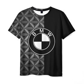 Мужская футболка 3D с принтом BMW motorsport в Петрозаводске, 100% полиэфир | прямой крой, круглый вырез горловины, длина до линии бедер | auto | automobile | bmw | car | автомобиль | бмв