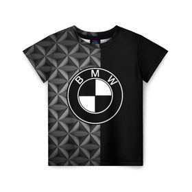 Детская футболка 3D с принтом BMW motorsport в Петрозаводске, 100% гипоаллергенный полиэфир | прямой крой, круглый вырез горловины, длина до линии бедер, чуть спущенное плечо, ткань немного тянется | Тематика изображения на принте: auto | automobile | bmw | car | автомобиль | бмв