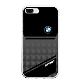 Чехол для iPhone 7Plus/8 Plus матовый с принтом BMW SPORT в Петрозаводске, Силикон | Область печати: задняя сторона чехла, без боковых панелей | bmw | бмв | марка | машины