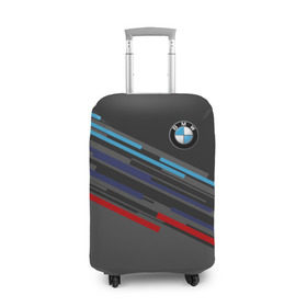 Чехол для чемодана 3D с принтом BMW BRAND COLOR в Петрозаводске, 86% полиэфир, 14% спандекс | двустороннее нанесение принта, прорези для ручек и колес | bmw | бмв | марка | машины