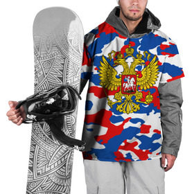 Накидка на куртку 3D с принтом Russia Camouflage в Петрозаводске, 100% полиэстер |  | 
