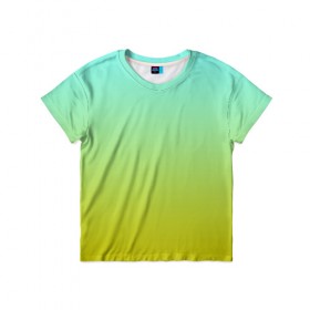Детская футболка 3D с принтом gradient в Петрозаводске, 100% гипоаллергенный полиэфир | прямой крой, круглый вырез горловины, длина до линии бедер, чуть спущенное плечо, ткань немного тянется | 