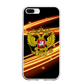 Чехол для iPhone 7Plus/8 Plus матовый с принтом Russia collection в Петрозаводске, Силикон | Область печати: задняя сторона чехла, без боковых панелей | abstraction | grunge | russia | sport | абстракция | герб | краска | русский | символика рф | спорт | спортивный | триколор | униформа | форма | я русский