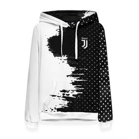 Женская толстовка 3D с принтом Juventus uniform black 2018 в Петрозаводске, 100% полиэстер  | двухслойный капюшон со шнурком для регулировки, мягкие манжеты на рукавах и по низу толстовки, спереди карман-кенгуру с мягким внутренним слоем. | football | soccer | ювентус