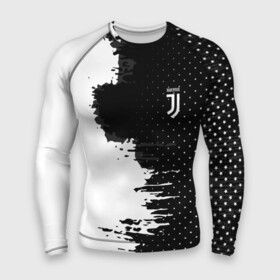 Мужской рашгард 3D с принтом Juventus uniform black 2018 в Петрозаводске,  |  | Тематика изображения на принте: football | soccer | ювентус