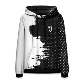 Мужская толстовка 3D с принтом Juventus uniform black 2018 в Петрозаводске, 100% полиэстер | двухслойный капюшон со шнурком для регулировки, мягкие манжеты на рукавах и по низу толстовки, спереди карман-кенгуру с мягким внутренним слоем. | football | soccer | ювентус