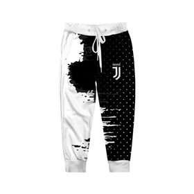Детские брюки 3D с принтом Juventus uniform black 2018 в Петрозаводске, 100% полиэстер | манжеты по низу, эластичный пояс регулируется шнурком, по бокам два кармана без застежек, внутренняя часть кармана из мелкой сетки | football | soccer | ювентус