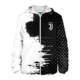 Мужская куртка 3D с принтом Juventus uniform black 2018 в Петрозаводске, ткань верха — 100% полиэстер, подклад — флис | прямой крой, подол и капюшон оформлены резинкой с фиксаторами, два кармана без застежек по бокам, один большой потайной карман на груди. Карман на груди застегивается на липучку | football | soccer | ювентус