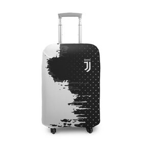 Чехол для чемодана 3D с принтом Juventus uniform black 2018 в Петрозаводске, 86% полиэфир, 14% спандекс | двустороннее нанесение принта, прорези для ручек и колес | Тематика изображения на принте: football | soccer | ювентус