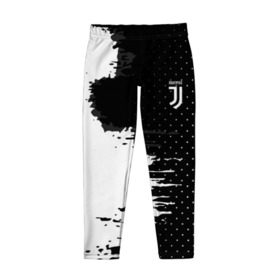 Детские леггинсы 3D с принтом Juventus uniform black 2018 в Петрозаводске, полиэстер 85%, спандекс 15% | эластичный пояс, зауженный крой | football | soccer | ювентус