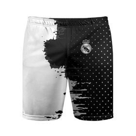 Мужские шорты 3D спортивные с принтом Real Madrid uniform black 2018 в Петрозаводске,  |  | football | soccer | реал мадрид