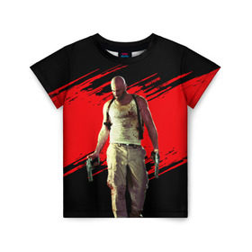 Детская футболка 3D с принтом Max Payne в Петрозаводске, 100% гипоаллергенный полиэфир | прямой крой, круглый вырез горловины, длина до линии бедер, чуть спущенное плечо, ткань немного тянется | game | gta | max | payne | rockstar | игра | макс | пэйн