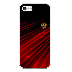 Чехол для iPhone 5/5S матовый с принтом Russia Sport 2018 uniform в Петрозаводске, Силикон | Область печати: задняя сторона чехла, без боковых панелей | abstraction | grunge | russia | sport | абстракция | герб | краска | русский | символика рф | спорт | спортивный | триколор | униформа | форма | я русский