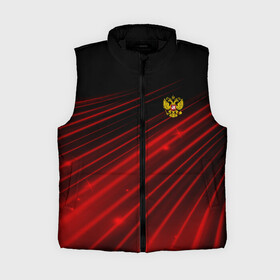 Женский жилет утепленный 3D с принтом Russia Sport 2018 uniform в Петрозаводске,  |  | abstraction | grunge | russia | sport | абстракция | герб | краска | русский | символика рф | спорт | спортивный | триколор | униформа | форма | я русский