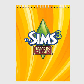 Скетчбук с принтом The Sims в Петрозаводске, 100% бумага
 | 48 листов, плотность листов — 100 г/м2, плотность картонной обложки — 250 г/м2. Листы скреплены сверху удобной пружинной спиралью | игра | онлайн | симс | симулятор