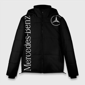 Мужская зимняя куртка 3D с принтом Mercedes-Benz в Петрозаводске, верх — 100% полиэстер; подкладка — 100% полиэстер; утеплитель — 100% полиэстер | длина ниже бедра, свободный силуэт Оверсайз. Есть воротник-стойка, отстегивающийся капюшон и ветрозащитная планка. 

Боковые карманы с листочкой на кнопках и внутренний карман на молнии. | Тематика изображения на принте: benz | mercedes | mercedes benz | бенц | мерс | мерседес