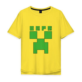 Мужская футболка хлопок Oversize с принтом Варя - Minecraft в Петрозаводске, 100% хлопок | свободный крой, круглый ворот, “спинка” длиннее передней части | 