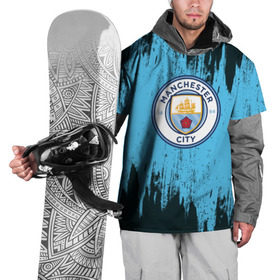 Накидка на куртку 3D с принтом Манчестер Сити в Петрозаводске, 100% полиэстер |  | club | football | futbol | sport | клуб | манчестер | сити | спорт | футбол