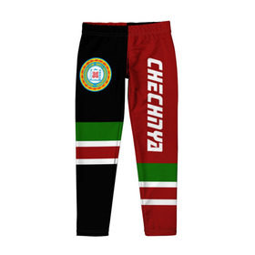 Детские леггинсы 3D с принтом CHECHNYA (Чечня) в Петрозаводске, полиэстер 85%, спандекс 15% | эластичный пояс, зауженный крой | chechnya | грозный | кавказ | кавказец | кадыров | республика | северный | флаг | чех | чечен | чеченец | чеченка | чеченская | чечня