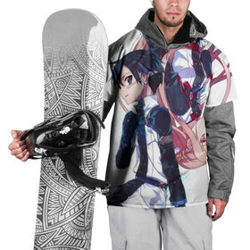 Накидка на куртку 3D с принтом Мастера Меча Онлайн в Петрозаводске, 100% полиэстер |  | anime | kirito | sao | sword art online | vr | аниме | кирито | мастера меча онлайн | ммо