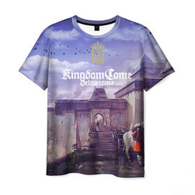 Мужская футболка 3D с принтом Kingdom Come Deliverance в Петрозаводске, 100% полиэфир | прямой крой, круглый вырез горловины, длина до линии бедер | deliverance | kingdom come